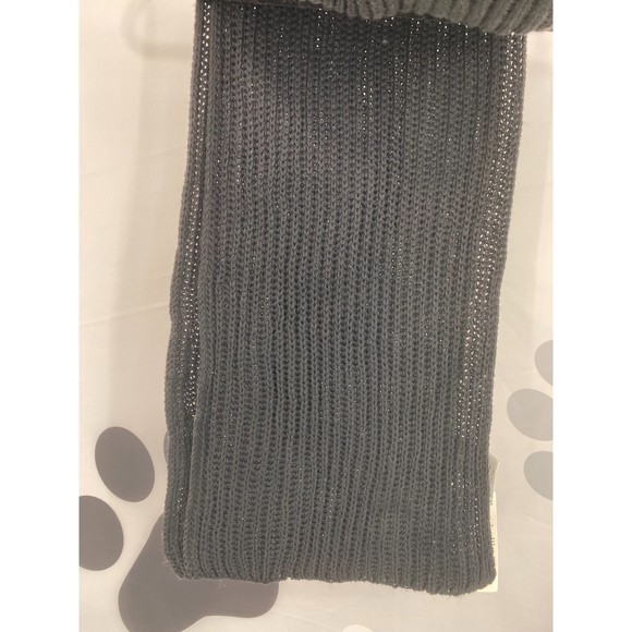 Style & Co NWT Solid Ribbed Muffler Extra Long Recycled Wrap Scarf Black OS New - Picture 5 of 10